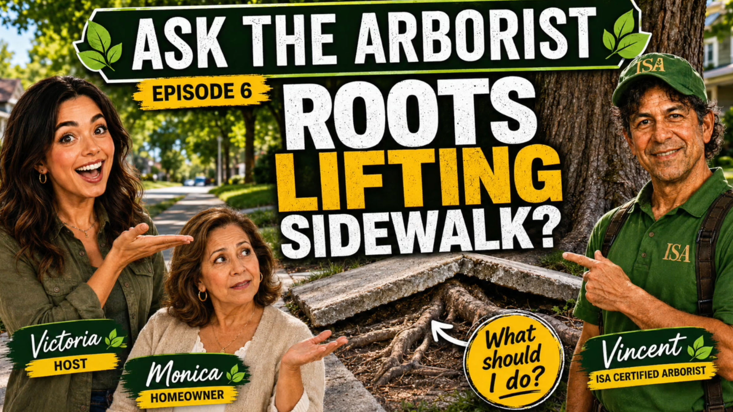 Roots lifting Sidewalk